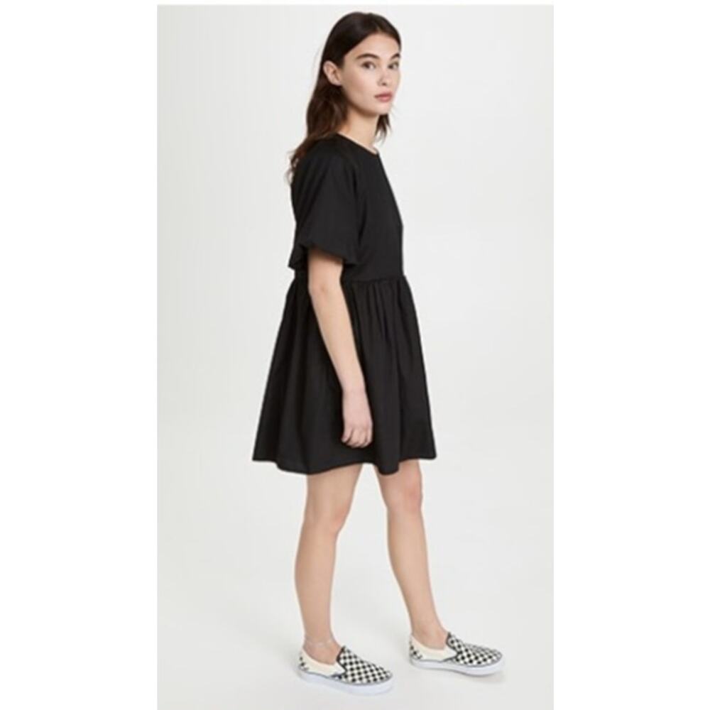 NEW! English Factory Short Balloon Sleeve Mini Dress in BLACK (XL) - Picture 7 of 9